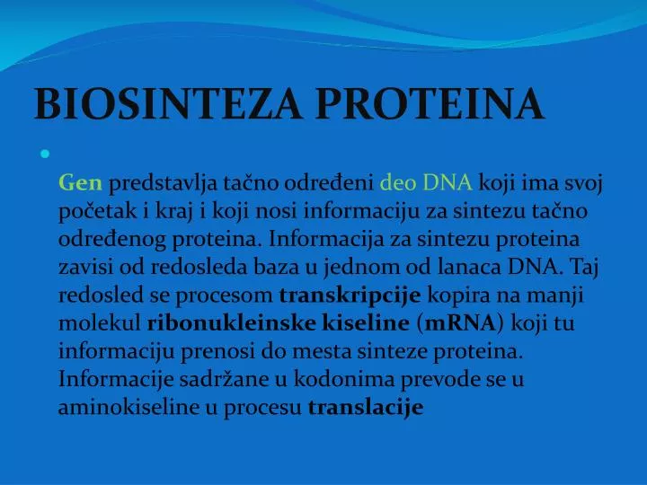 biosinteza proteina