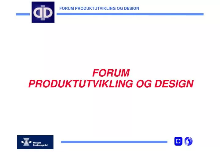 forum produktutvikling og design