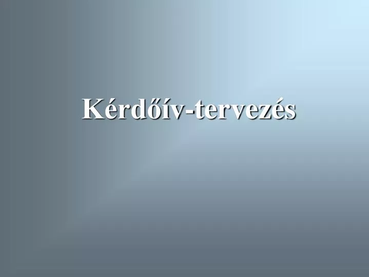 k rd v tervez s