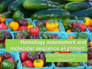 Homology assessment and molecular sequence alignment.