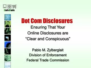 Dot Com Disclosures