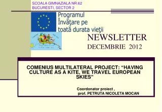 newsletter decembrie 2012
