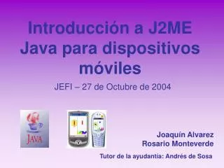 introducci n a j2me java para dispositivos m viles