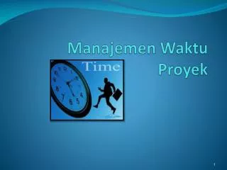 manajemen waktu proyek