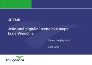 jdtmk jednotn digit ln technick mapa kraje vyso ina