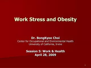 Work Stress and Obesity