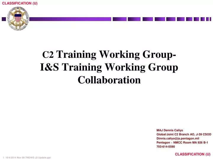 c2 training working group i s training working group collaboration
