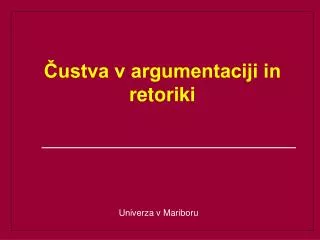 ustva v argumentaciji in retoriki