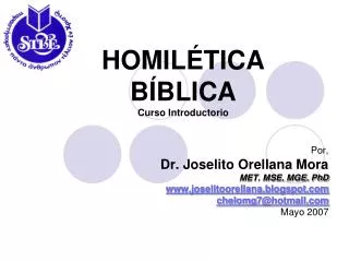 homil tica b blica curso introductorio