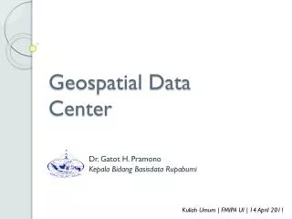 geospatial data center