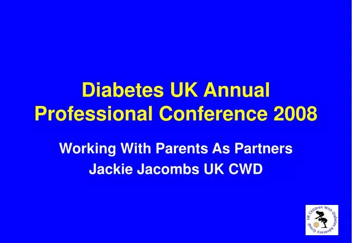 diabetes uk annual professional conference 2008