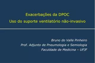 exacerba es da dpoc uso do suporte ventilat rio n o invasivo