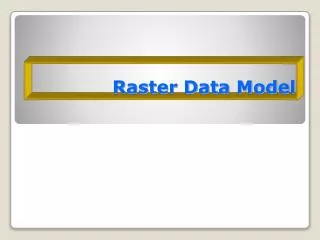 Raster Data Model