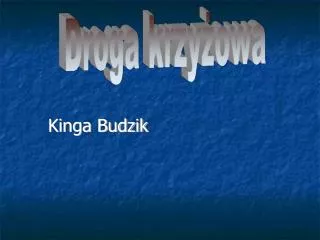 kinga budzik