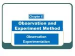 Observation and Experiment Method - slide 1