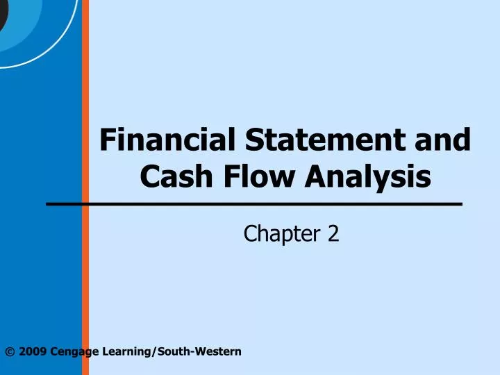 financial statement and cash flow analysis