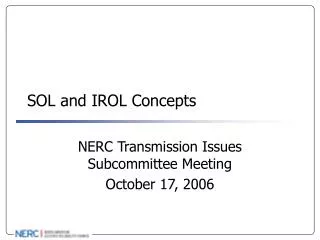 SOL and IROL Concepts