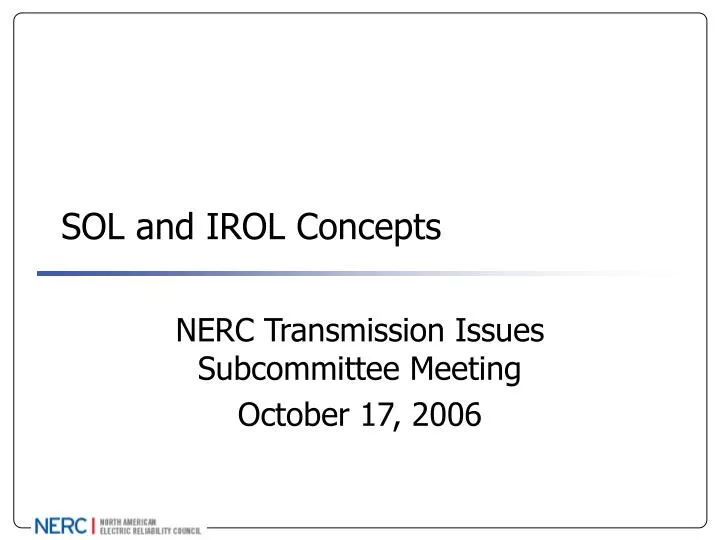 sol and irol concepts