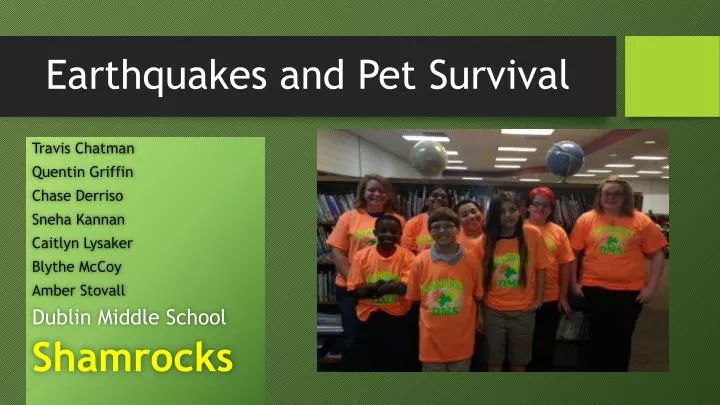 earthquakes and pet survival