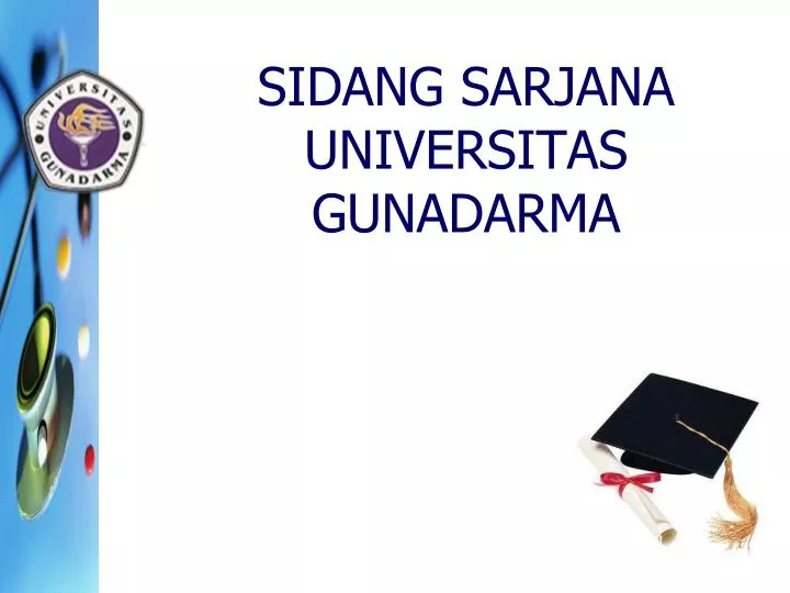 sidang sarjana universitas gunadarma