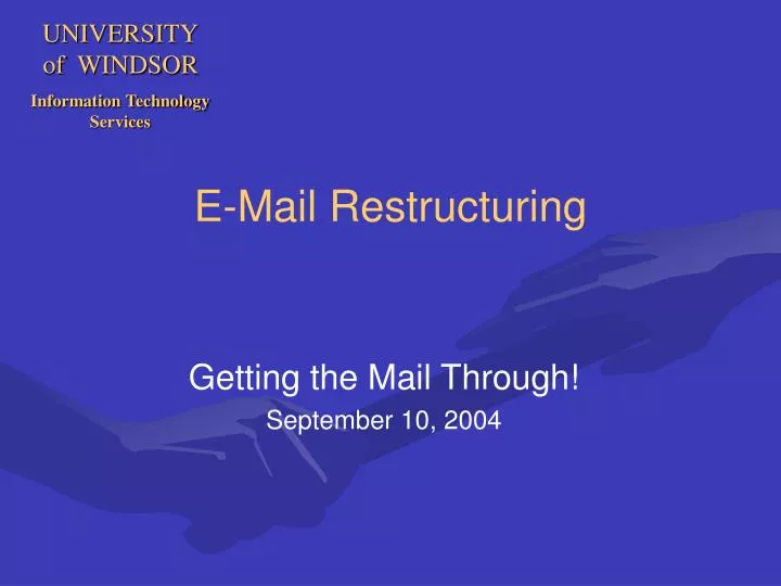 e mail restructuring