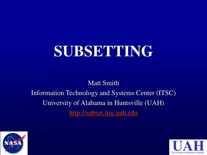 subsetting