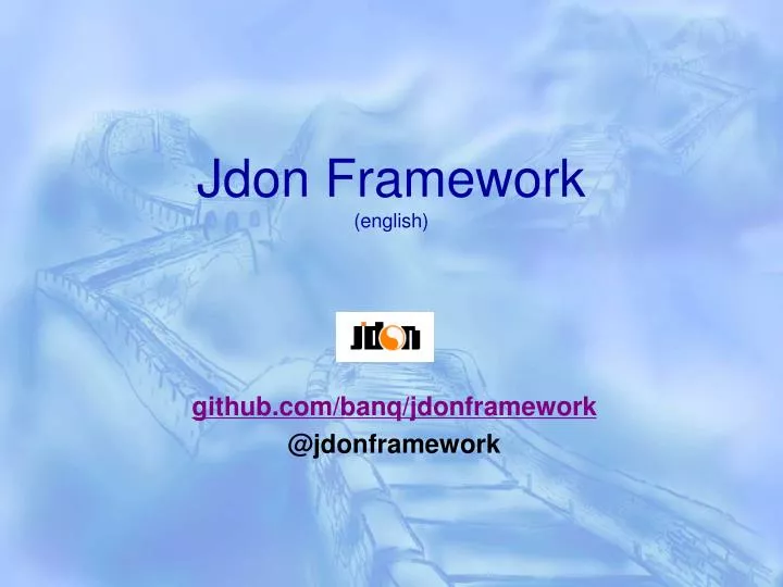 jdon framework english