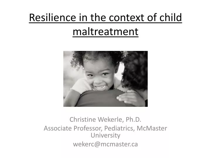 resilience in the context of child maltreatment