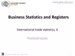 Practical issues - slide 1
