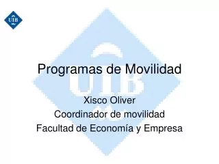 programas de movilidad
