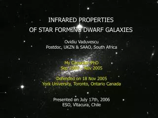 INFRARED PROPERTIES OF STAR FORMING DWARF GALAXIES