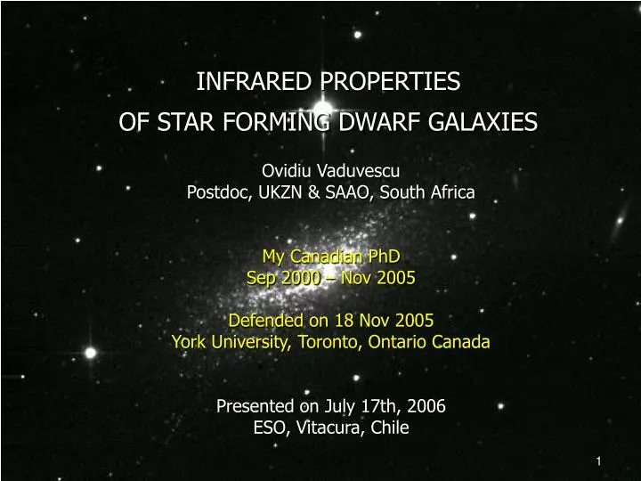 infrared properties of star forming dwarf galaxies