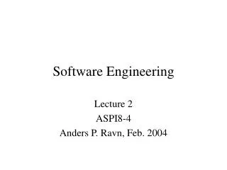 Software Engineering