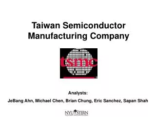 Taiwan Semiconductor Manufacturing Company