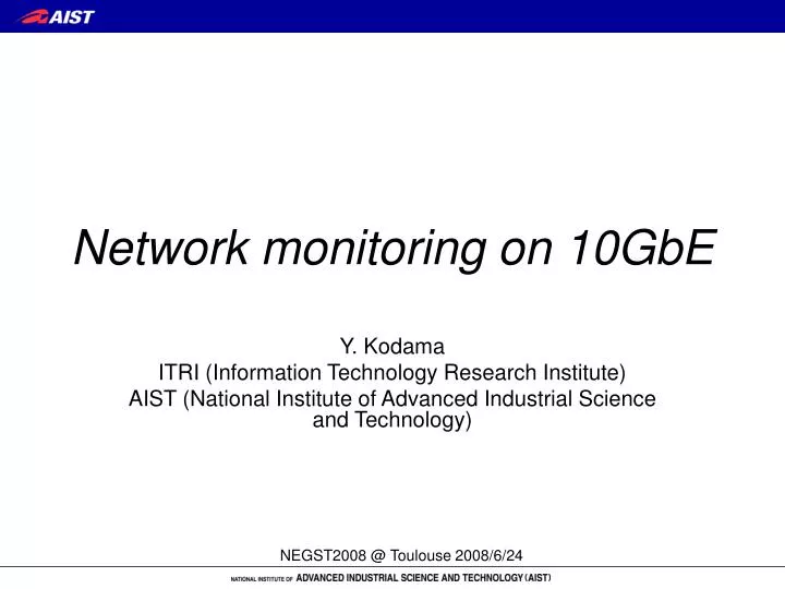network monitoring on 10gbe