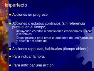 imperfecto