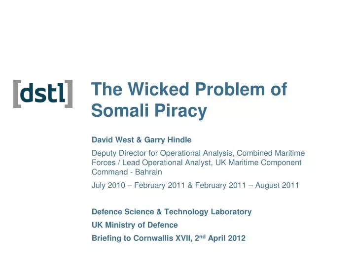 the wicked problem of somali piracy