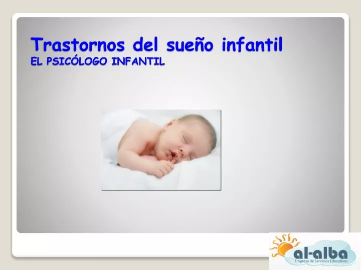 trastornos del sue o infantil el psic logo infantil