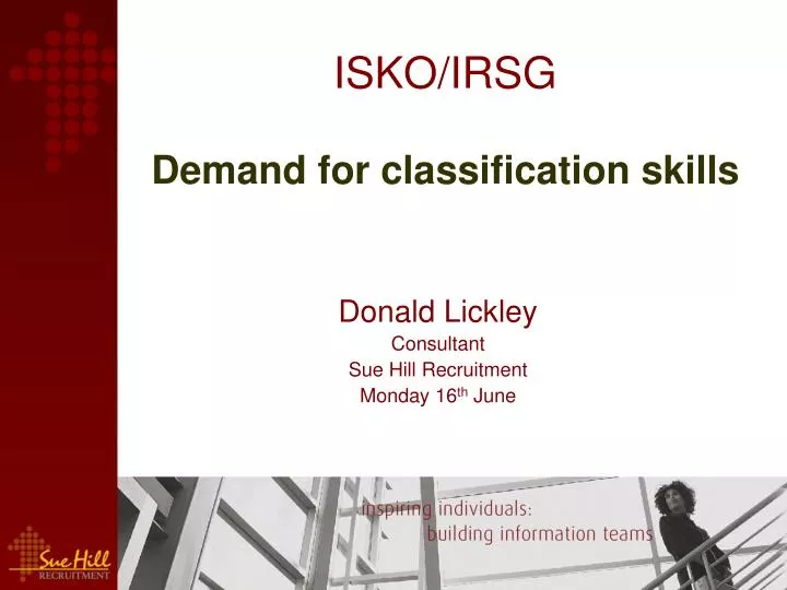 isko irsg demand for classification skills