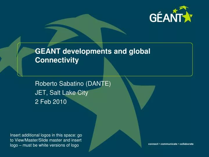 geant developments and global connectivity
