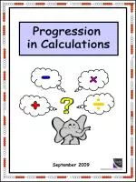 Progression in Calculations - slide 1