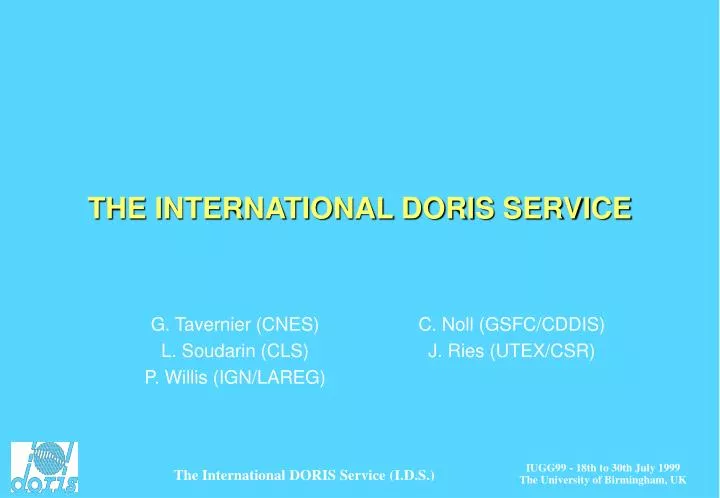 the international doris service