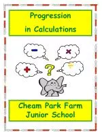 Progression in Calculations @ Cheam Park Farm Junior School - slide 1
