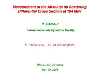 Measurement of the Absolute np Scattering Differential Cross Section at 194 MeV