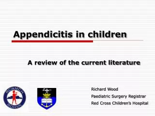 Appendicitis in children
