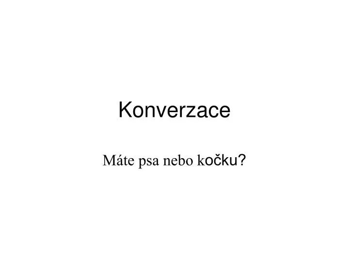 konverzace