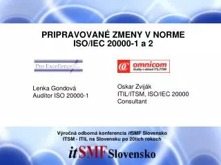 pripravovan zmeny v norme iso iec 20000 1 a 2