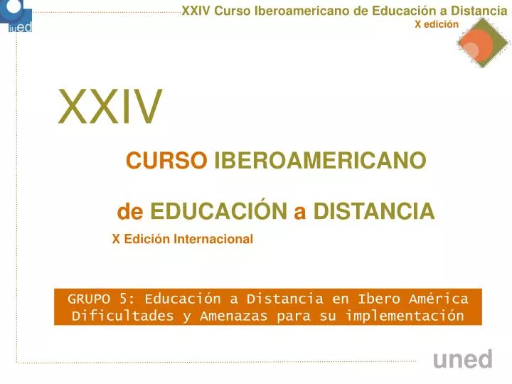 curso iberoamericano de educaci n a distancia