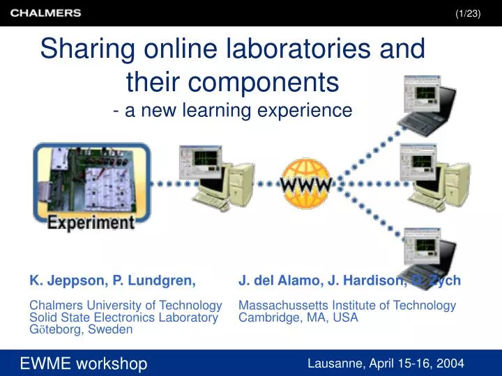 sharing online laboratories and their components a new learning experience