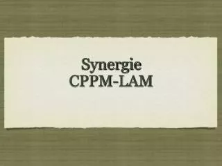 synergie cppm lam